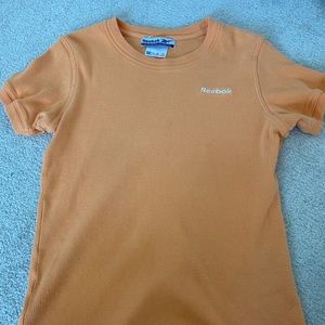 Orange Ribbed Reebok Shirt